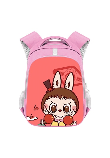 Bubblemall, İlkokul Öğrencileri İçin Şık Ve Büyük Kapasiteli Çift Omuzlu Çocuk Çantası, Moda Ve Rahat Tasarım Küçük Mor