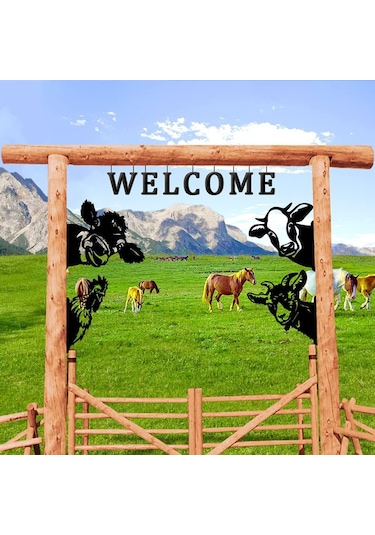 Tenfowee Bahçe Dekorasyonu Göz Atan Koyun Modeli Dış Mekan Metal Demir Çelik Bahçe Süs Eşyası Zırhlı Tabanlı Sokağıcı