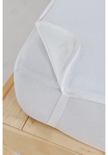 Mycey 60x120 Cm Pamuk Bebe Alezi Sıvı Geçirmez Beyaz