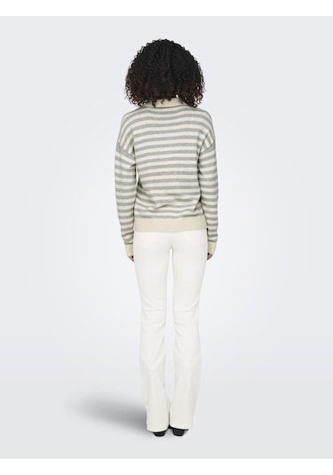Only Bayan Polo Yaka Sweatshirt 15356689 Bej
