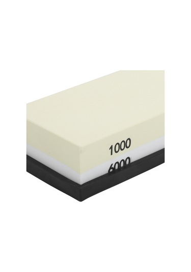 Tenfowee Ev Mutfak İçin Çift Yüzlü Zımpara Taşı - Kalın Ve İnce Zımpara Yüzeyleriyle Bıçak Kesici, 1000-6000 Tane, Beyaz Korundum Malzeme Diğer