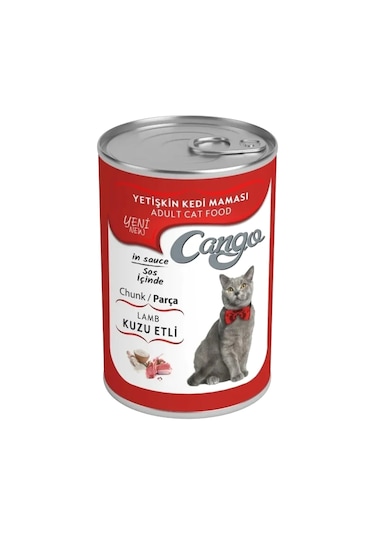 Cango Kuzu Etli Konserve Yetişkin Kedi Maması 4 x 415 G