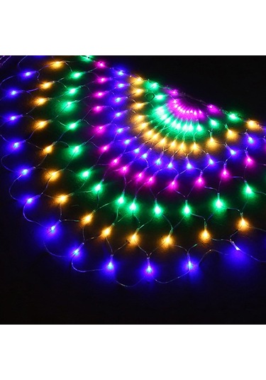 Sones Tavuskuşu Işıkları Led Balık Ağı Işıkları Açık Hava Su Geçirmez Işık Dizisi Tatil Dekorasyon Işıkları, Ab Fişi Renkli Işık Diğer