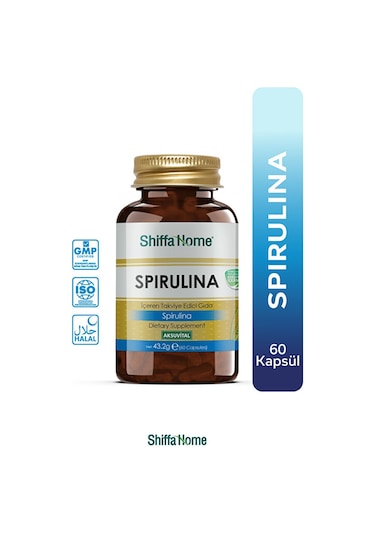 Spirulina Deniz Yosunu 60 Kapsül Vegan