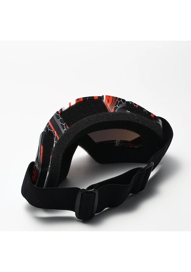 Willowhaven Kırmızı Sarı Anti Fog Kayak Gözlüğü Tpu Ayarlanabilir Yetişkin Snowboard