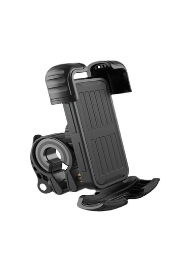 Yys-443-1 Bisiklet İtme Tipi Cep Telefonu Navigasyon Braketi Siyah Siyah