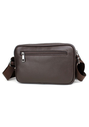 Erkek Kahverengi Ayarlanabilir Omuz Askılı Çapraz Omuz Çantası Kahverengi