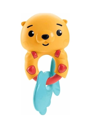 Fisher Price Eğlenceli Dostlar Dişlik ve Çıngırak, Sarı, 0+ Yaş