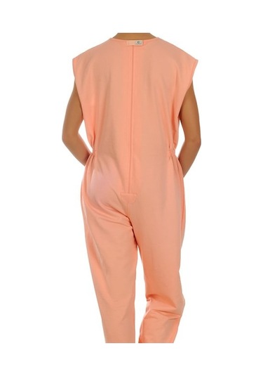 Caretex BH-3 Sırt Fermuarlı Alzheimer Kadın Hasta Tulumu L