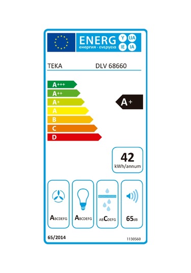 Teka DLV 68660 BK Duvar Tipi Davlumbaz 112930024