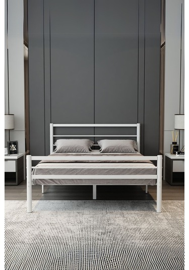 Aksviva Chester Çift Kişilik Ferforje Metal Karyola