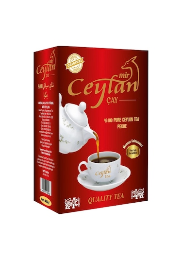 Ceylon Tea İthal Seylan Sri Lanka Ceylon Siyah Yaprak Kaçak Çay 400 G