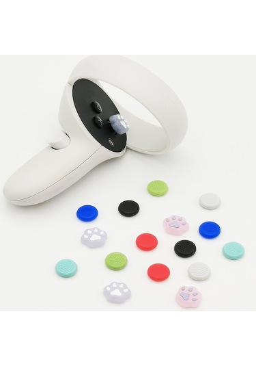 4 Çift/paket Meta Quest 3 / Quest 2 / Pico 4 / Quest Pro İçin Karışık Renkli Denetleyici Rocker Kapakları