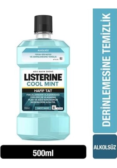 Listerine Cool Mint Hafif Tat Ağız Bakım Suyu 500 ML
