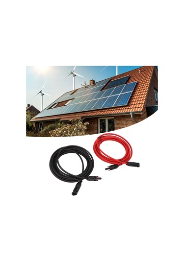 Skycity 12awg Güneş Paneli Bağlantı Kablosu, 2 Metre Uzatma Kablosu, Ip68 Koruma, 30a Akım, Güneş Enerji Sistemi İçin Ppe Bakır