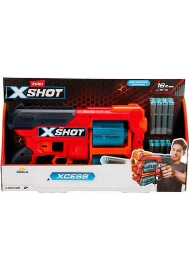 X-shot Excel Xcess 16 Mermili Sünger Dart Atan Silah 30 Cm