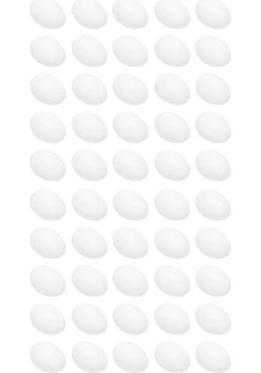 Yuntech01 50 Adet Plastik Somut Güvercin Yumurtası - Yetiştirme İçin Yaratıcı Kuluçka Yardımcısı - Ortam Dostu Ve Güvenli Malzeme