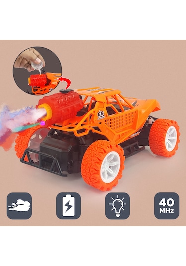 Mt66 Uzaktan Kumandalı Şarjlı Duman Atan Işıklı Jip Oyuncak Araba
