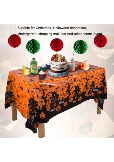 Noel  Partisi Etkinliği Masa Örtüsü Yeşil Bisküvi