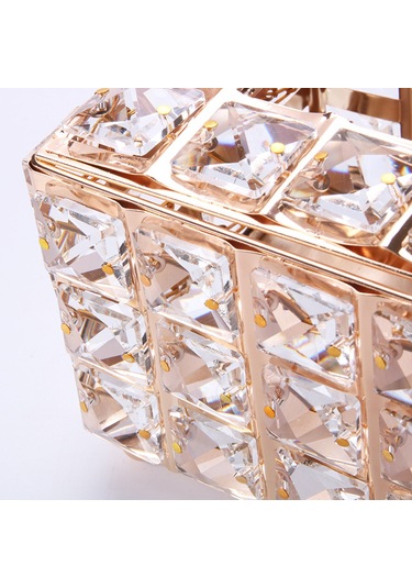 Gajeena Gümüş Pembe Kristal Cam Mendil Kutusu, Flip Kapaklı Ev Ofis Dekorasyonlu, Kolay Mendil Değiştirme, Dayanıklı Ve Şık Tasarım