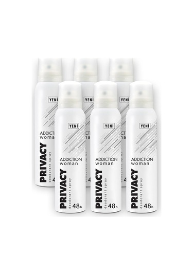 Privacy Addiction Kadın Deodorant Sprey 6 x 150 ML