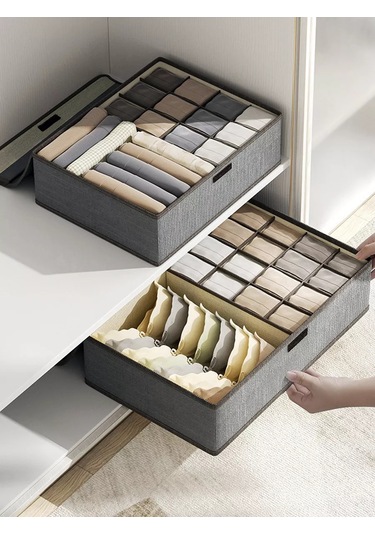 Myston House İç Çamaşırı, Çorap Ve Sütyen Saklama Düzenleyicisi 194310520 Gri