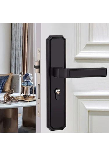 Willowhaven Sarı Bronz Avrupa Klasik Moda Yatak Odası Kapı Kolu Seti Sessiz Mekanik Kilit Dayanıklı.