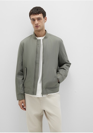 Mavi - Yeşil Bomber Ceket 0110616-85485 Yeşil