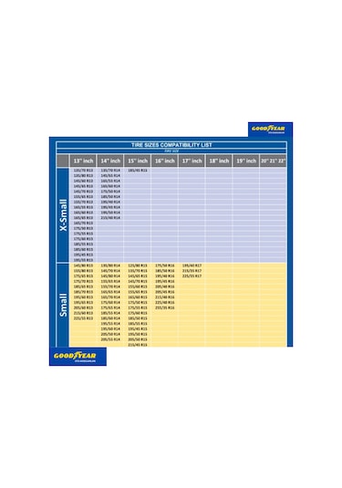 Goodyear Kar Çorabı Medium A+ Kalite Yüksek Performans