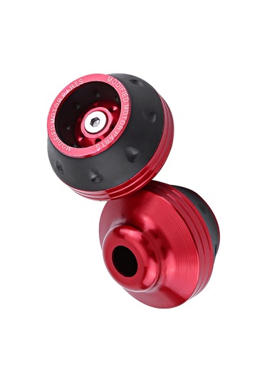 Yaozixa Motorsiklet Cnc Alüminyum Ön Çatal Koruması - Kırılganlığı Azaltır, Dayanıklı Ve Anti-sürtünme Özelliği Kırmızı, Çift Adet