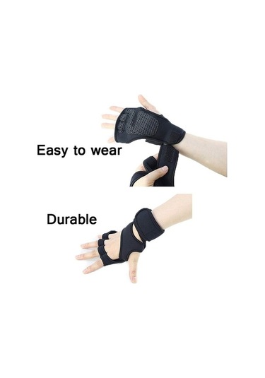 Flybuy Yarım Spor Spor Siyahᆪᄅ Silikon Sıkıştırma Şartname: Parmak Kaymaz Fitness Eldivenleri Eldivenler Ekipmanları Bileklikleri, İg Çok Renkli