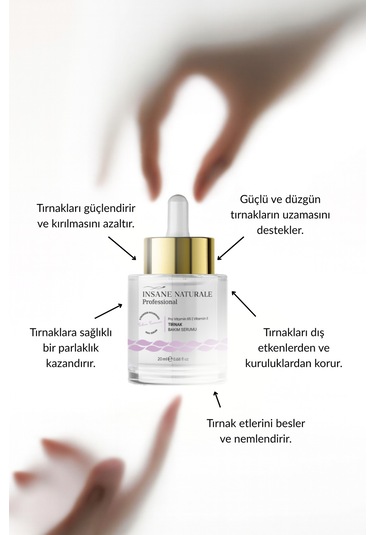 Insane Naturale Tırnak Bakım Serum 20 ML