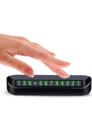 Araç için Park Telefon Numarası Fosforlu Numaratör Cam Aç Kapa