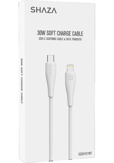 Shaza SG2014T/WT 30W Type-c To Lightning Soft Şarj Ve Data Kablosu
