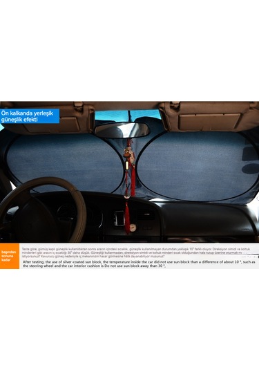 Araç Ön Camı Güneşlik Ön Kalkan 150 85cm05