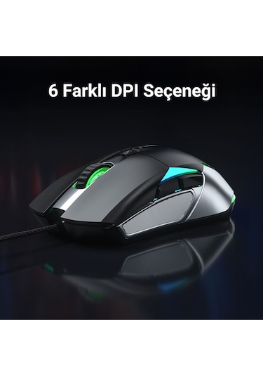 Aula F816 12800 DPI RGB Kablolu Oyuncu Optik Mouse