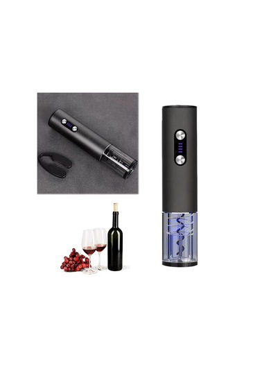 Elektrikli Şarap Açacağı Seti - Folyo Kesicili Otomatik Tirbuşon Diğer