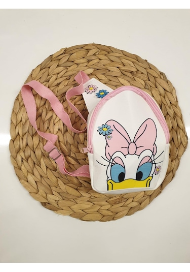 Çantalı Kız Çocuk Kot Slopet Elbise