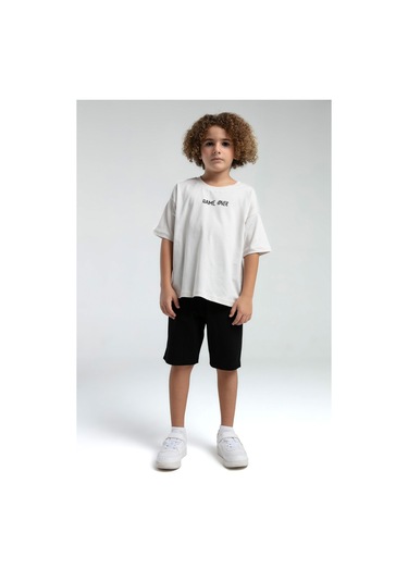 Rolypoly Erkek Çocuk Krem Bermuda Takım 5274-47576 Krem