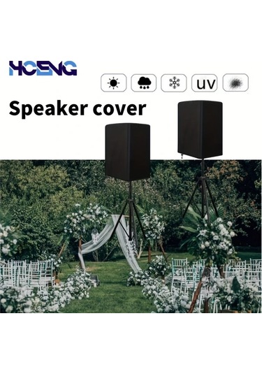 Hightower 2 Adet Siyah Polyester Ses Koruyucu Kılıf Ev Sineması Hoparlör Örtüsü 11 02x11 81x17 82 İnç