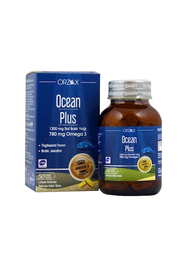Ocean Plus Balık Yağı Omega3 1200 Mg 50 Softjel Kapsül 3 Adet