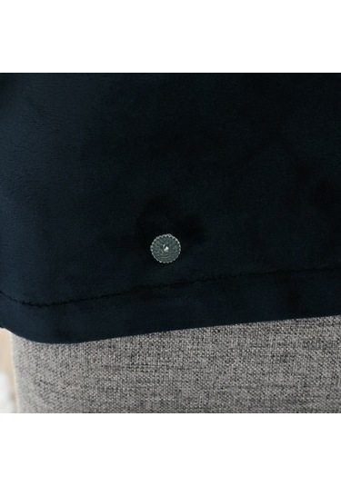 Suofeng Mutfak Ev İçin Yıkanabilir Lastikli Kumaş Koltuk Kol Koruması - Kaymazsız Dört Mevsim Kullanım - Lacivert 1 Çift + 10 Adet Çivi KOYU MAVİ