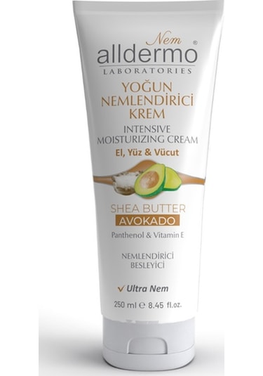 Alldermo Avokado Tüp Nemlendirici El Kremi 250 Ml