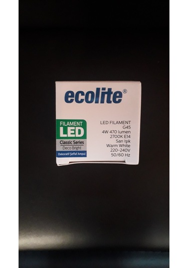 Ecolite 5'li Paket E14 Gün Işığı Rustik Top Led Ampul