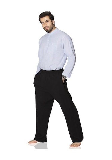 Eliş Şile Bezi Şile Bezi Unisex Şalvar Pantolon Siyah Syh Siyah