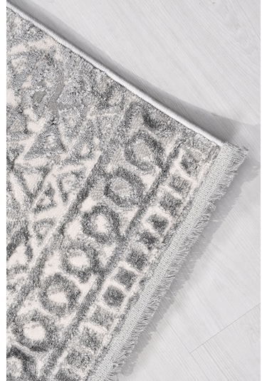 Notteo Modern Halı Yumuşak Dokulu, Dokuma Tabanlı, 7 Mm İnce Form, Dayanıklı Gri 1