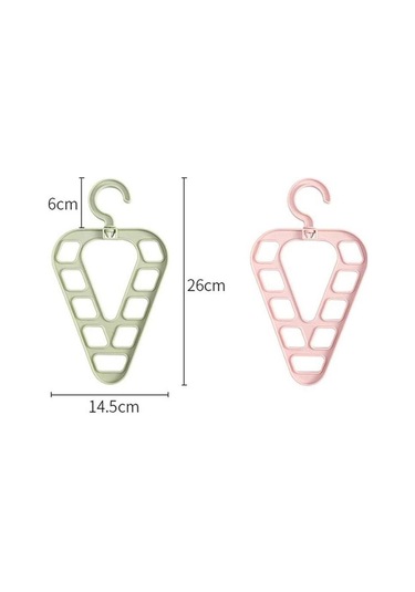 Pembe 9 Delik Sihirli Elbise Askısı Dolap Organizatör Kurutma Rafı Çok Fonksiyonlu Gardırop Eşarp Depolama Askı Uzay Tasarrufu Pembe