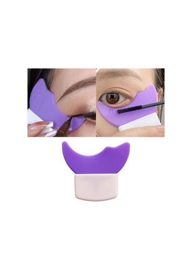 Suntek Çok İşlevli Eyeliner Şablonlar Silikon 5.7cmx5cm-mor