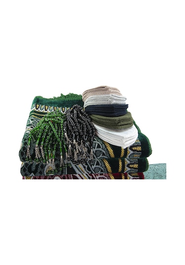 Sümbül Efendi 20 Kişilik Hac Ve Umre Kadife Seccade Set