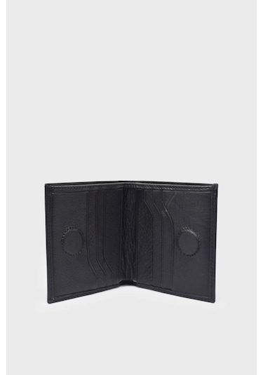 Kanuga Ysmn0210 Siyah Unisex Deri Cüzdan Siyah